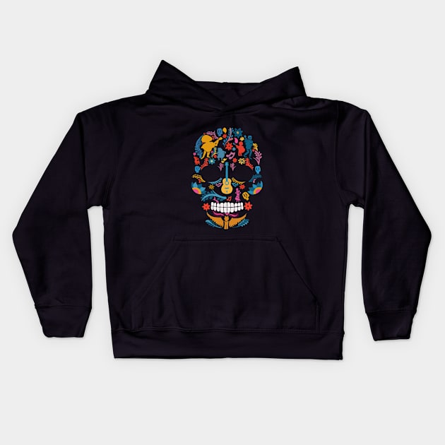 Dia de Los Muertos Kids Hoodie by MiniMao design